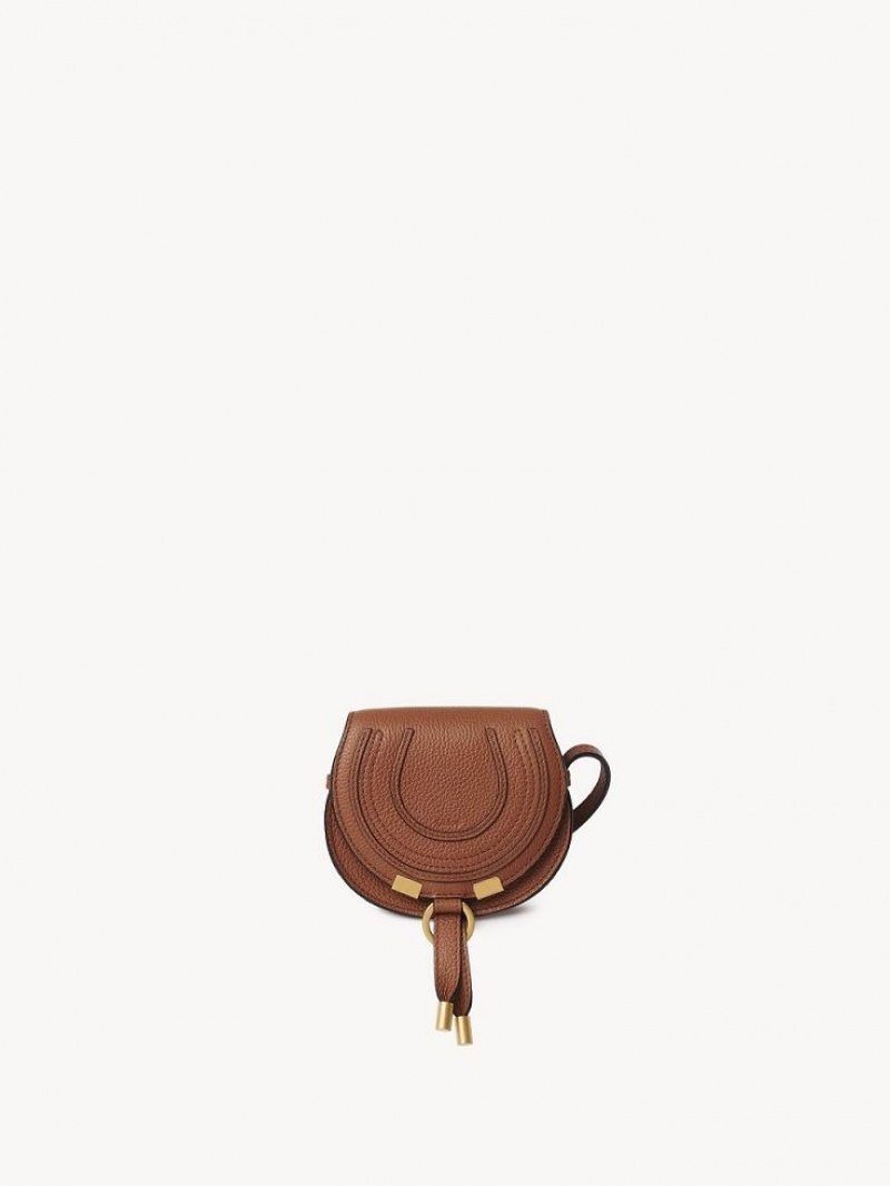 Bolsas Mini Chloe Marcie Nano Saddle Marrom | CHE-SR13684