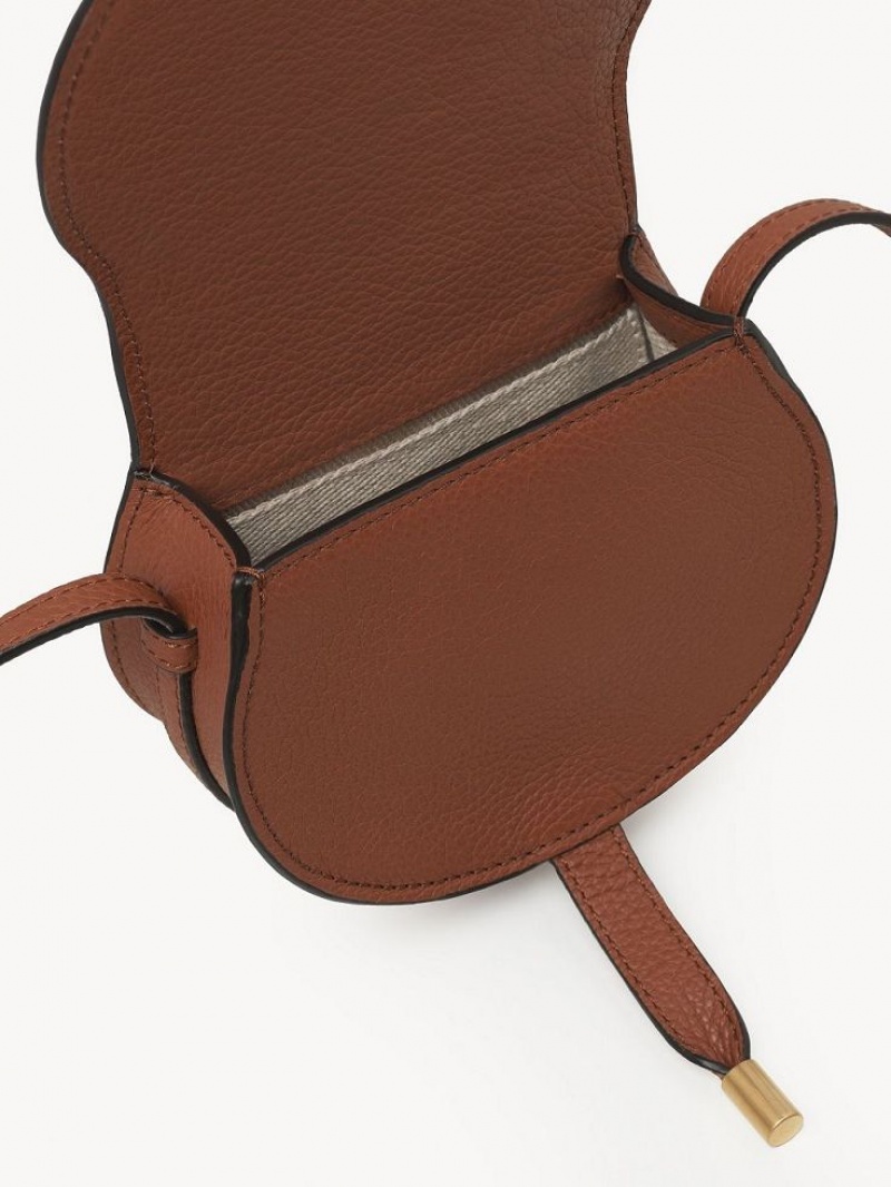 Bolsas Mini Chloe Marcie Nano Saddle Marrom | CHE-SR13684