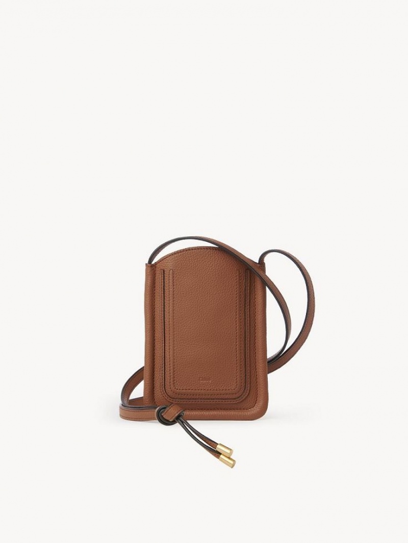 Bolsas Mini Chloe Marcie Phone Pouch Marrom | CHE-SR13669