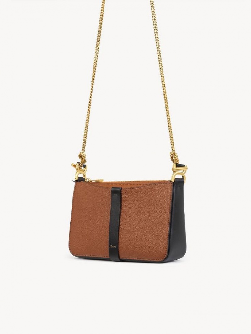 Bolsas Mini Chloe Marcie Pouch On Chain Marrom | CHE-SR13703