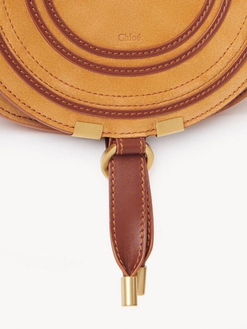 Bolsas Mini Chloe Marcie Small Saddle Laranja | CHE-SR13668