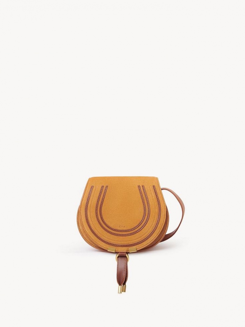 Bolsas Mini Chloe Marcie Small Saddle Laranja | CHE-SR13668