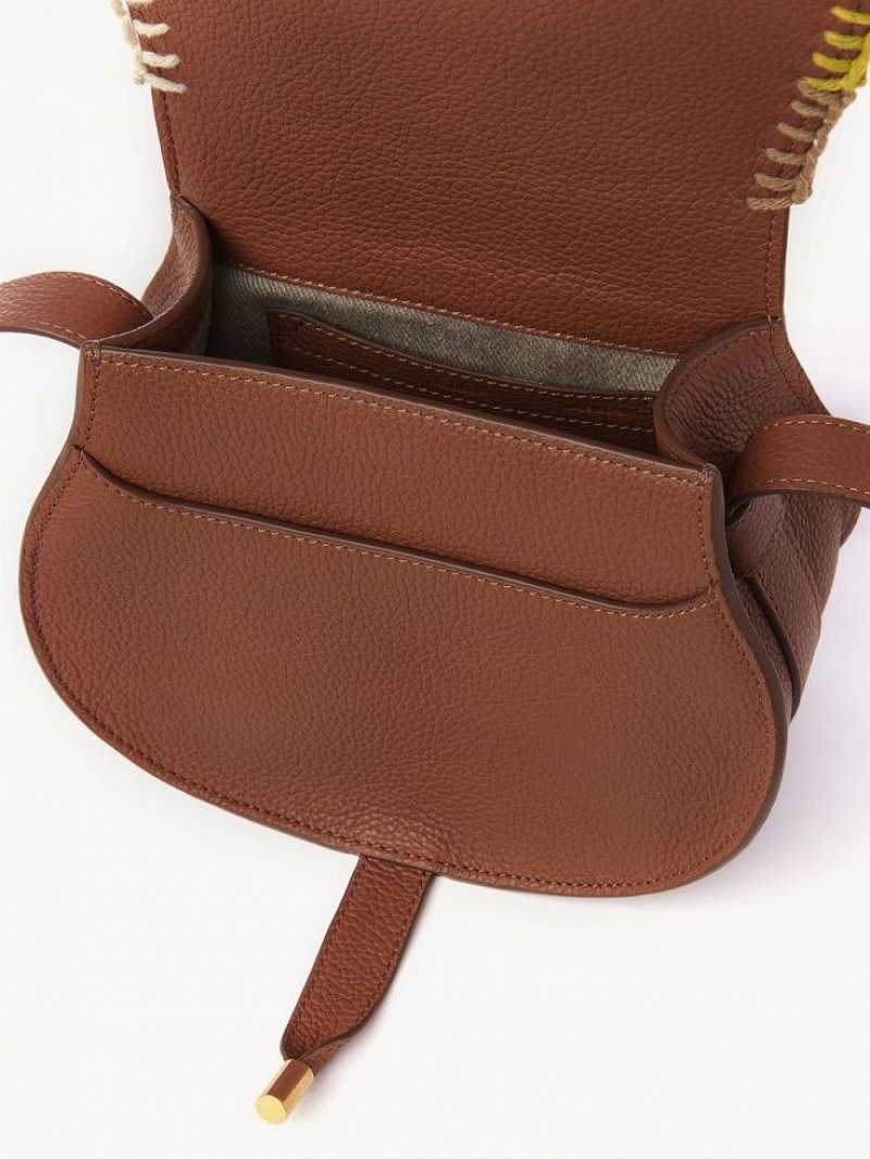 Bolsas Mini Chloe Marcie Small Saddle Marrom | CHE-SR13664