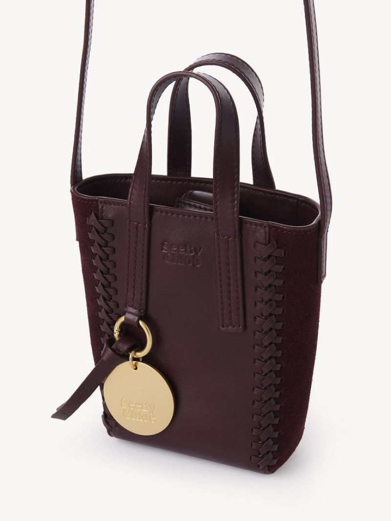 Bolsas Mini Chloe Tilda Tote Bordeaux | CHE-SR14750