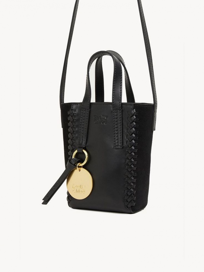 Bolsas Mini Chloe Tilda Tote Pretas | CHE-SR14752