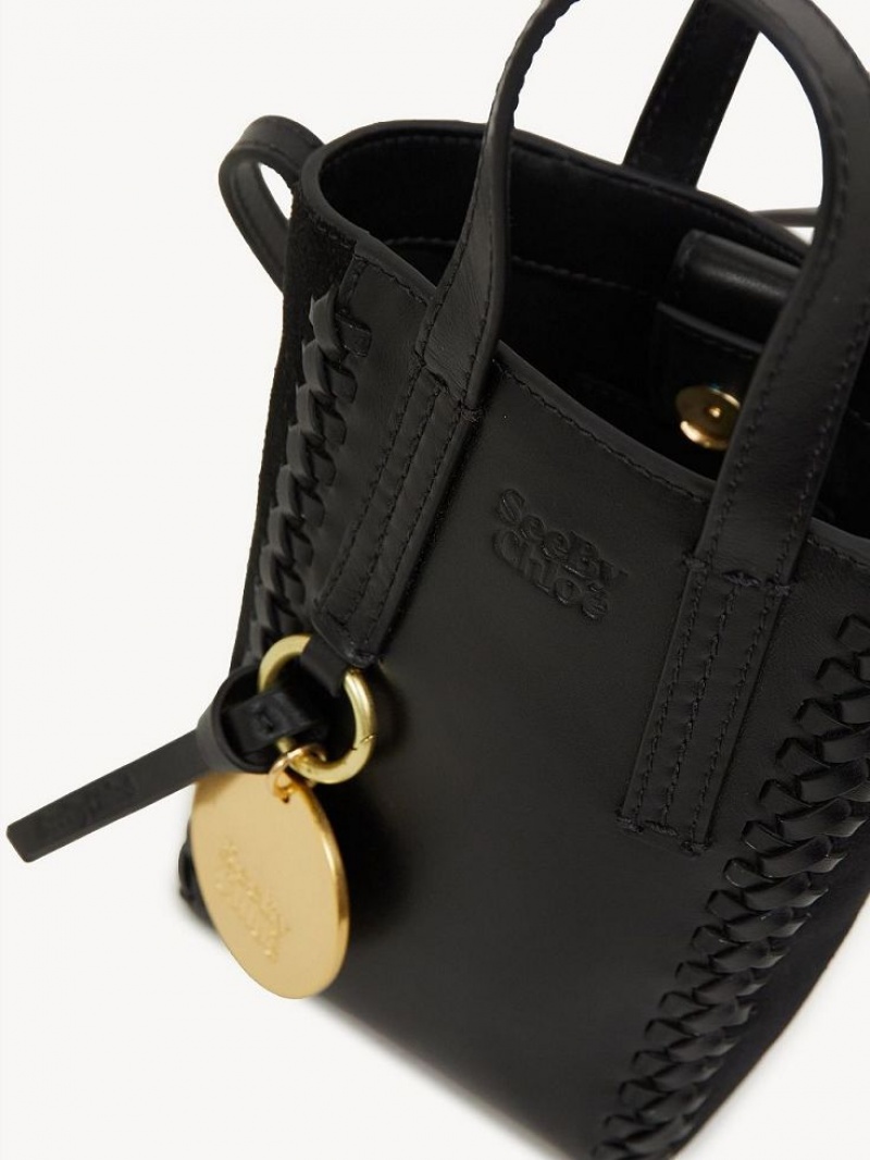 Bolsas Mini Chloe Tilda Tote Pretas | CHE-SR14752