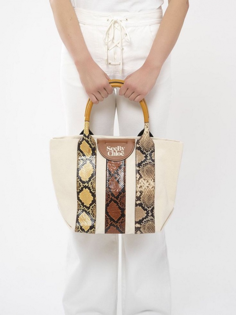 Bolsas Tote Chloe Laetizia Small Marrom | CHE-SR14700