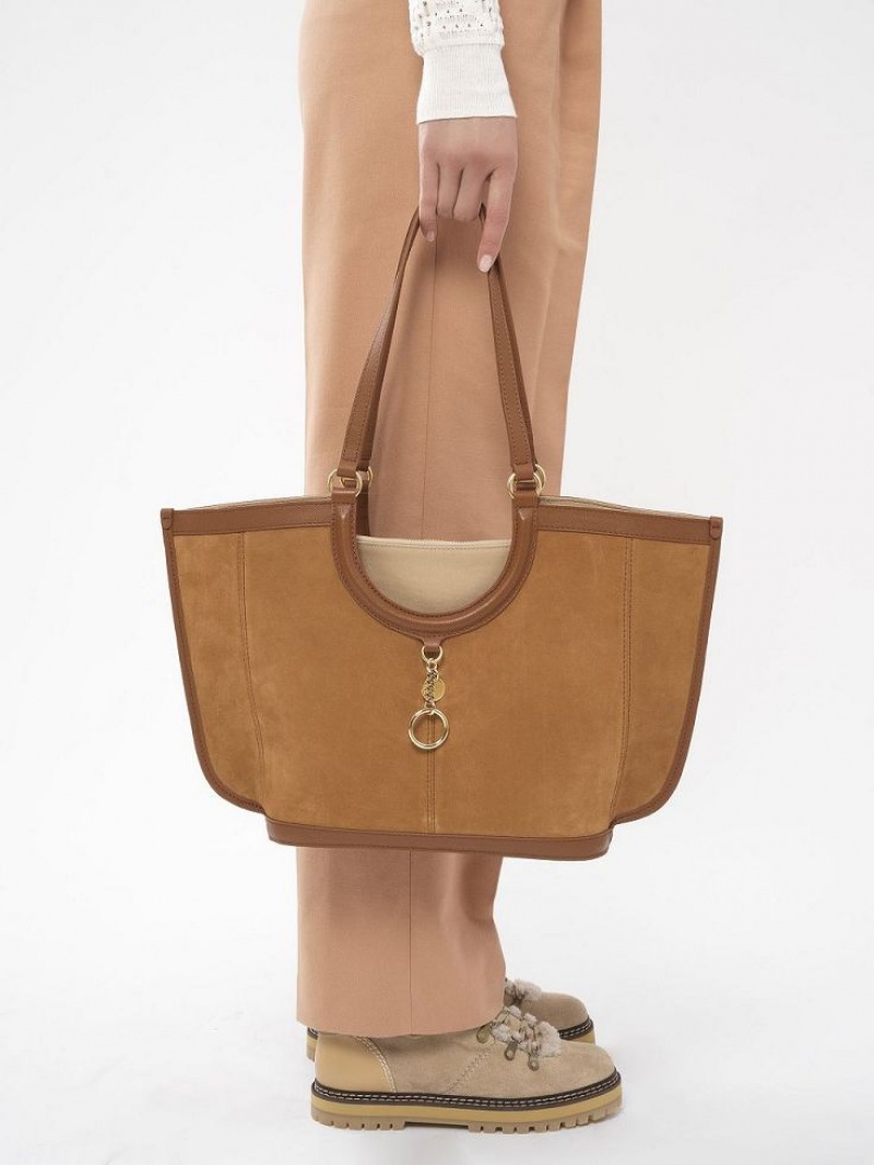 Bolsas Tote Chloe Mara Marrom | CHE-SR14704