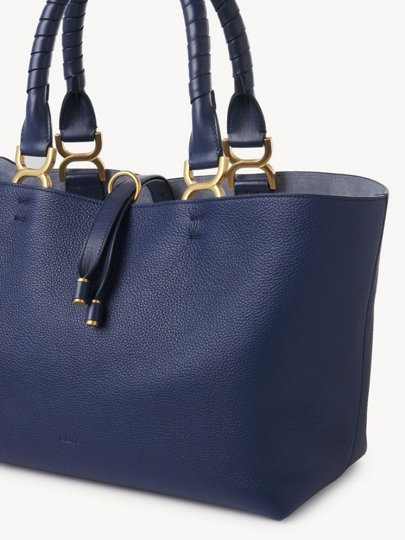 Bolsas Tote Chloe Marcie Small Azuis | CHE-SR13334