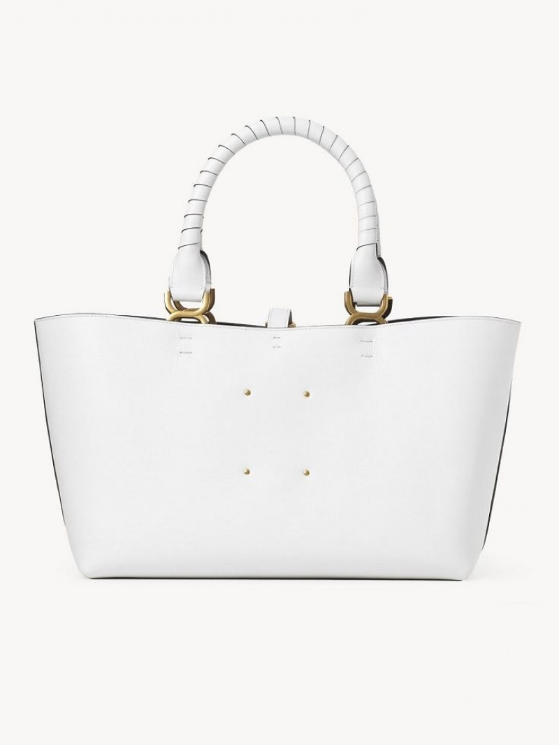 Bolsas Tote Chloe Marcie Small Branco | CHE-SR13302