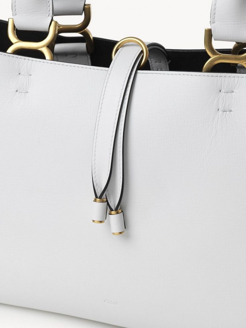 Bolsas Tote Chloe Marcie Small Branco | CHE-SR13302