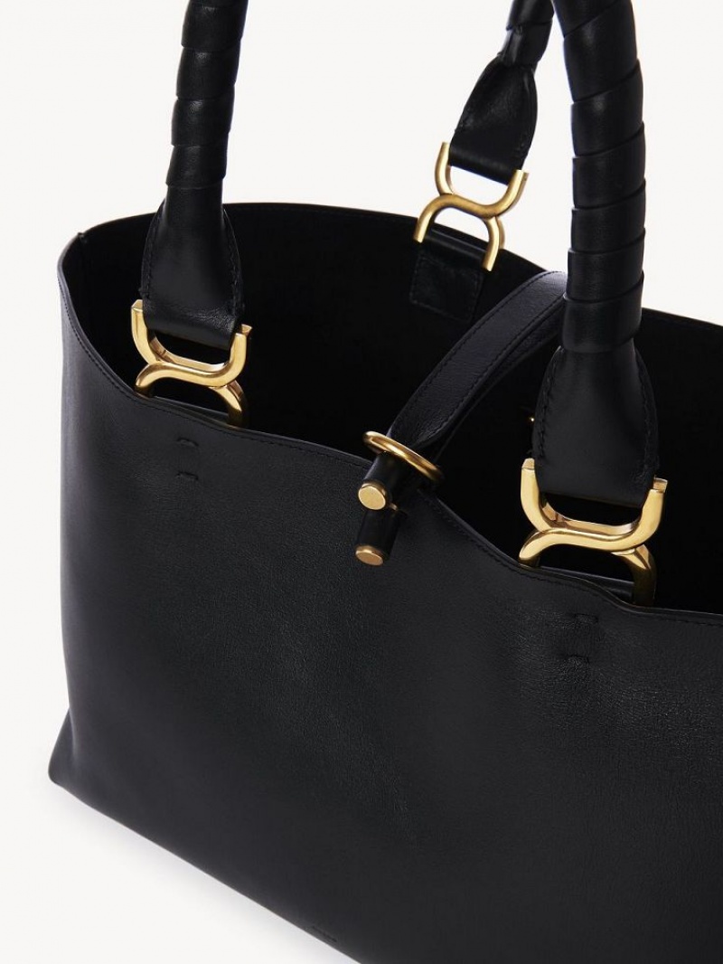 Bolsas Tote Chloe Marcie Small Pretas | CHE-SR13389