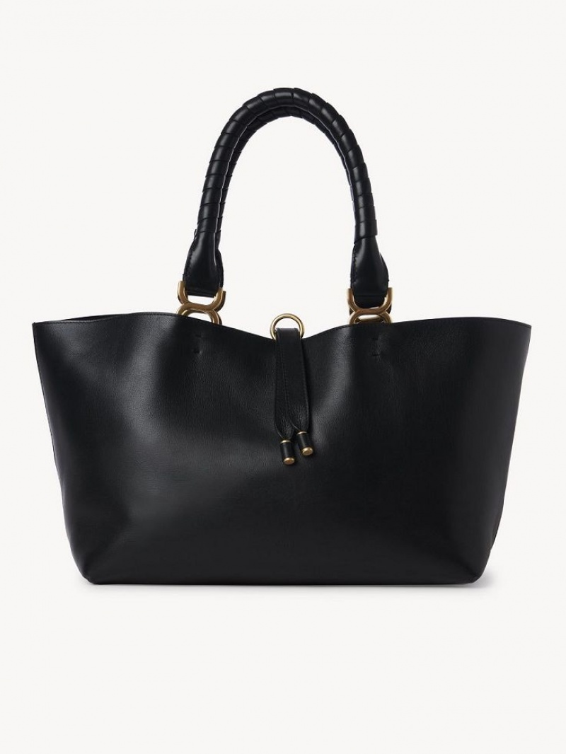 Bolsas Tote Chloe Marcie Small Pretas | CHE-SR13360