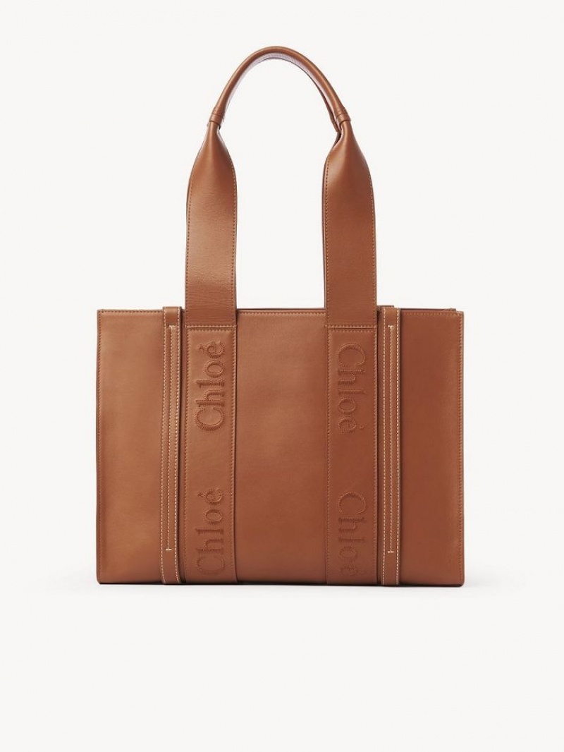 Bolsas Tote Chloe Medium Woody Marrom | CHE-SR13346