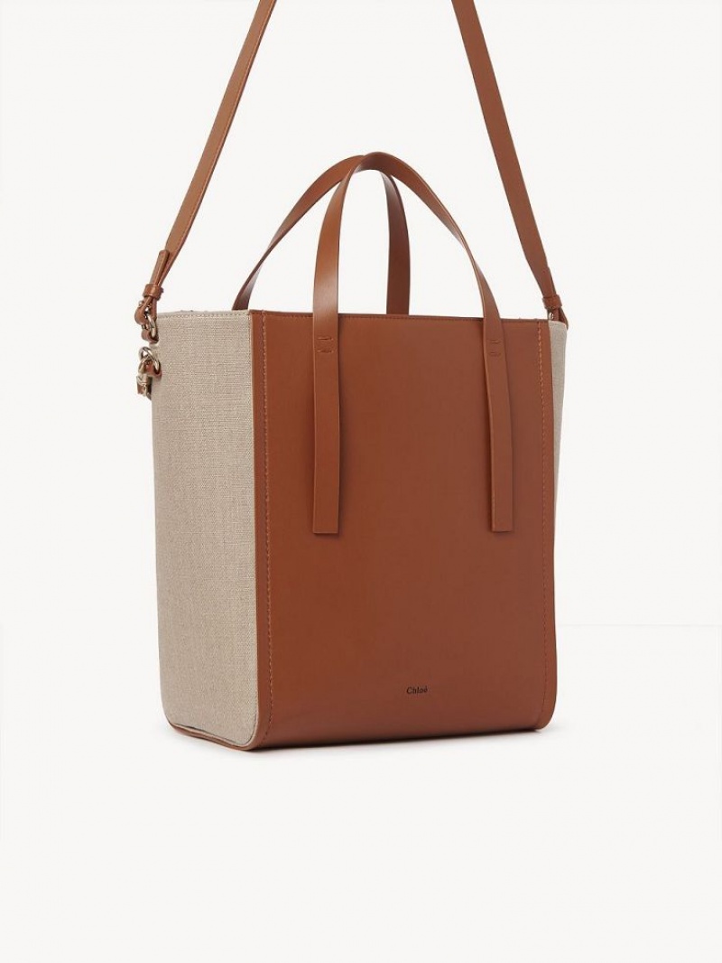 Bolsas Tote Chloe Sense Medium Marrom | CHE-SR13396