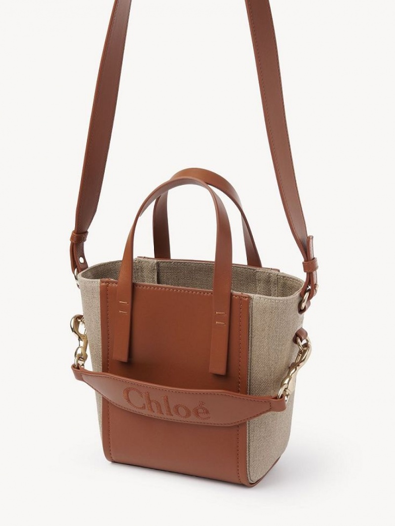 Bolsas Tote Chloe Sense Small Marrom | CHE-SR13285