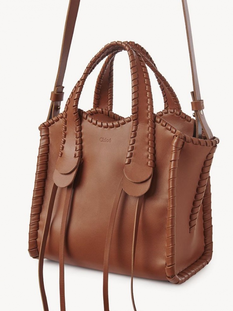 Bolsas Tote Chloe Small Mony Marrom | CHE-SR13310