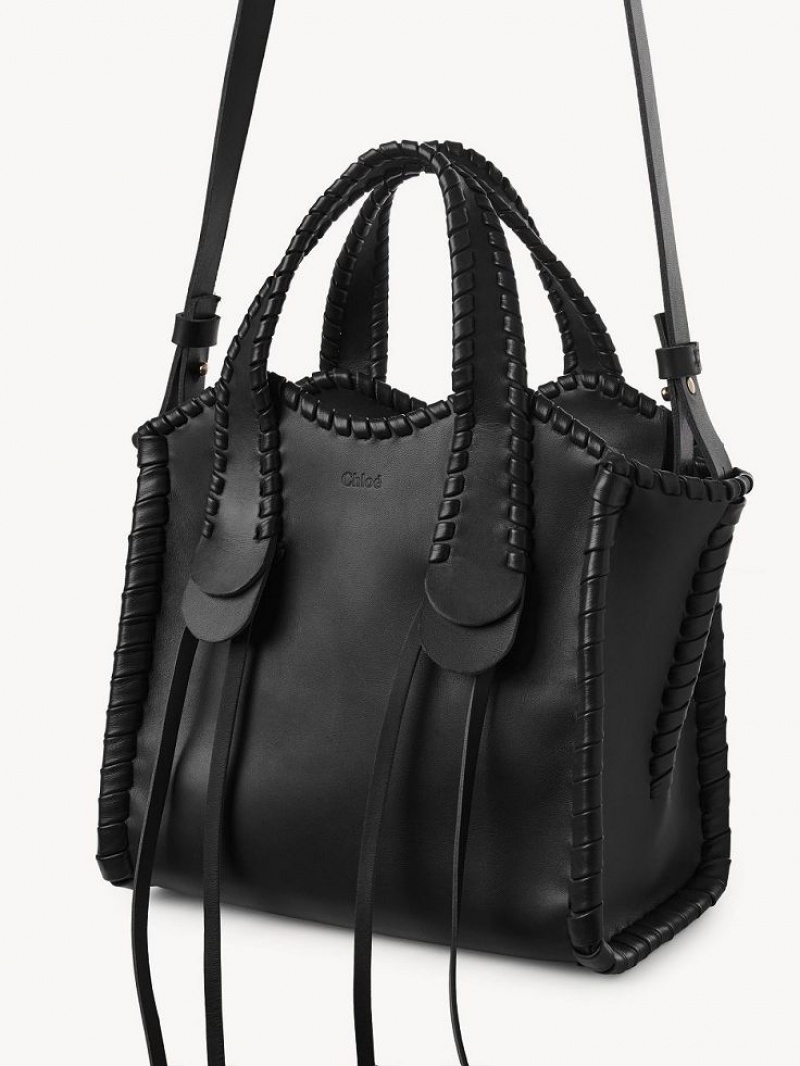 Bolsas Tote Chloe Small Mony Pretas | CHE-SR13377