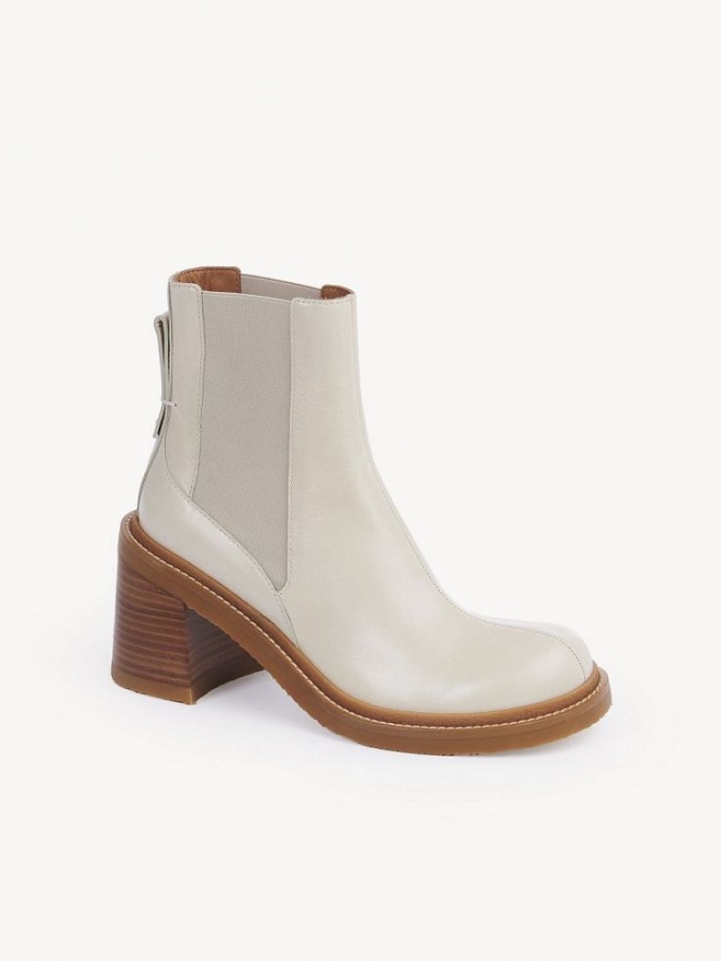 Botas Chloe Bonni Heeled Chelsea Branco | CHE-SR14865