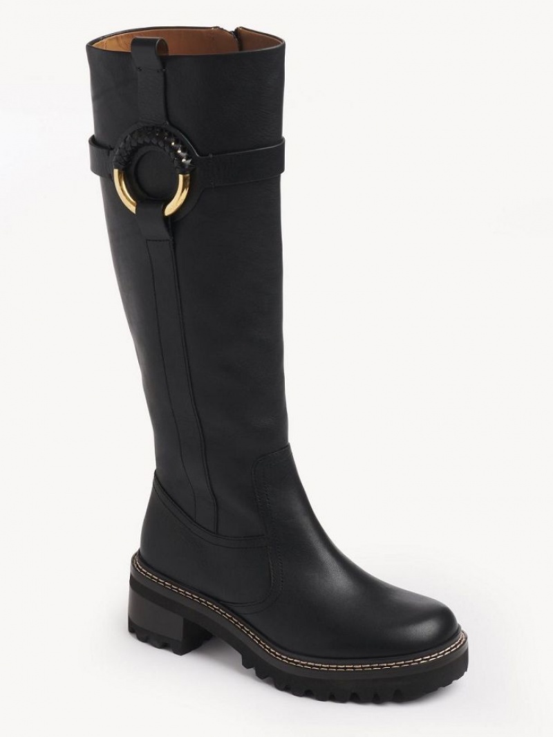 Botas Chloe Hana Tall Pretas | CHE-SR14893