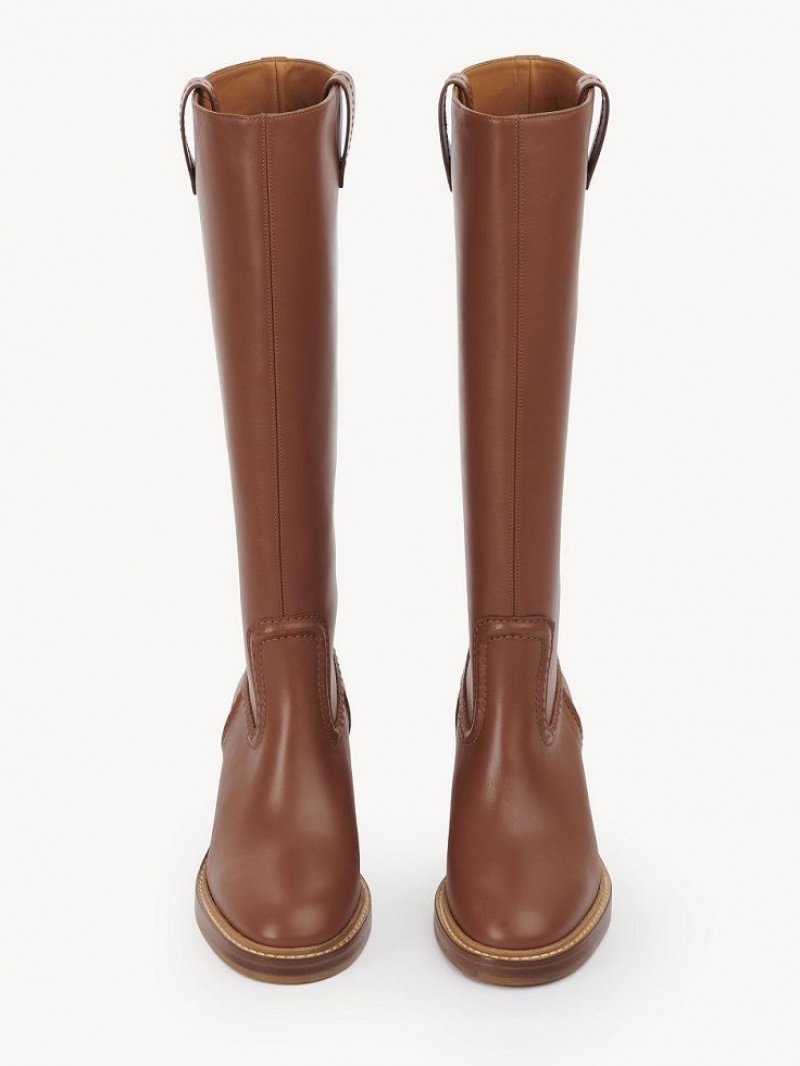 Botas Chloe Mallo High Marrom | CHE-SR14197