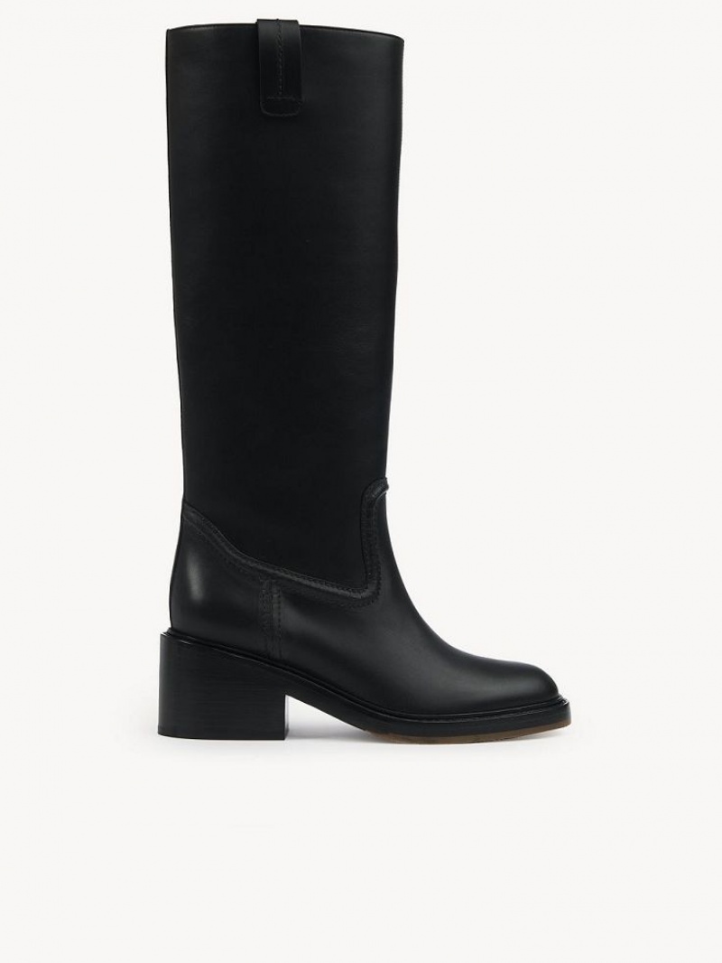 Botas Chloe Mallo High Pretas | CHE-SR14235