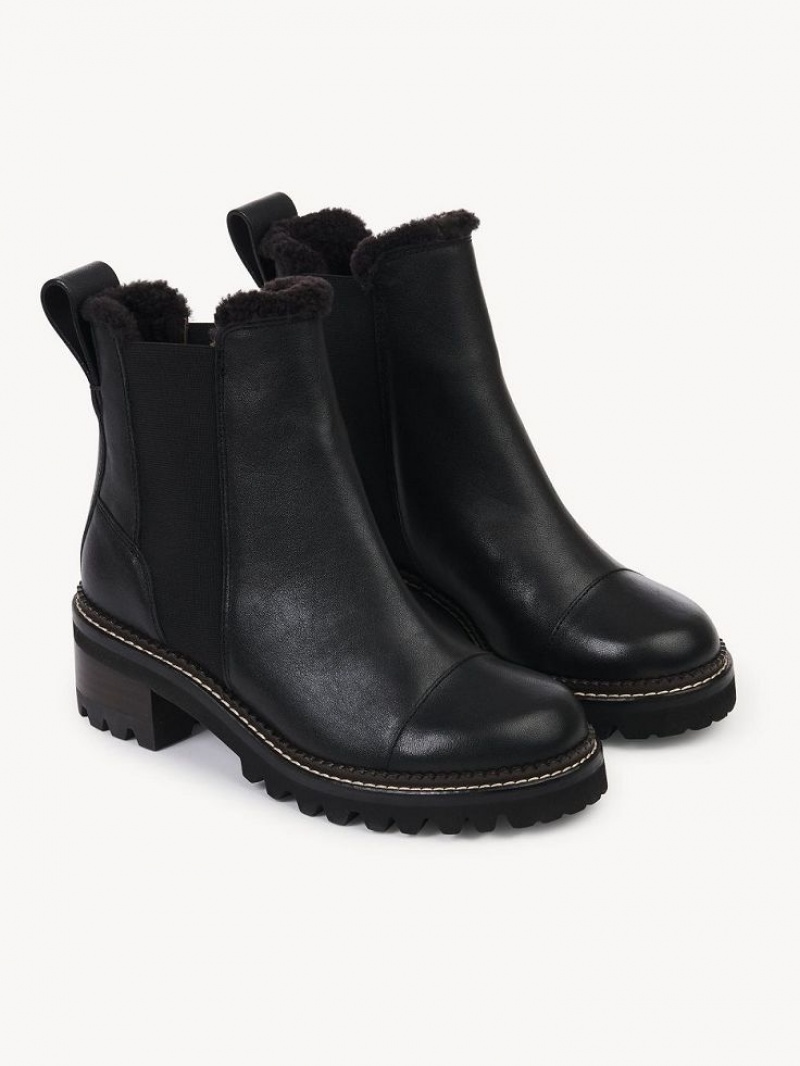 Botas Chloe Mallory Chelsea Pretas | CHE-SR14873