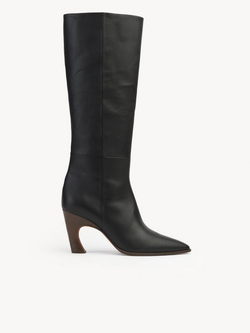 Botas Chloe Oli Tall Pretas | CHE-SR14203