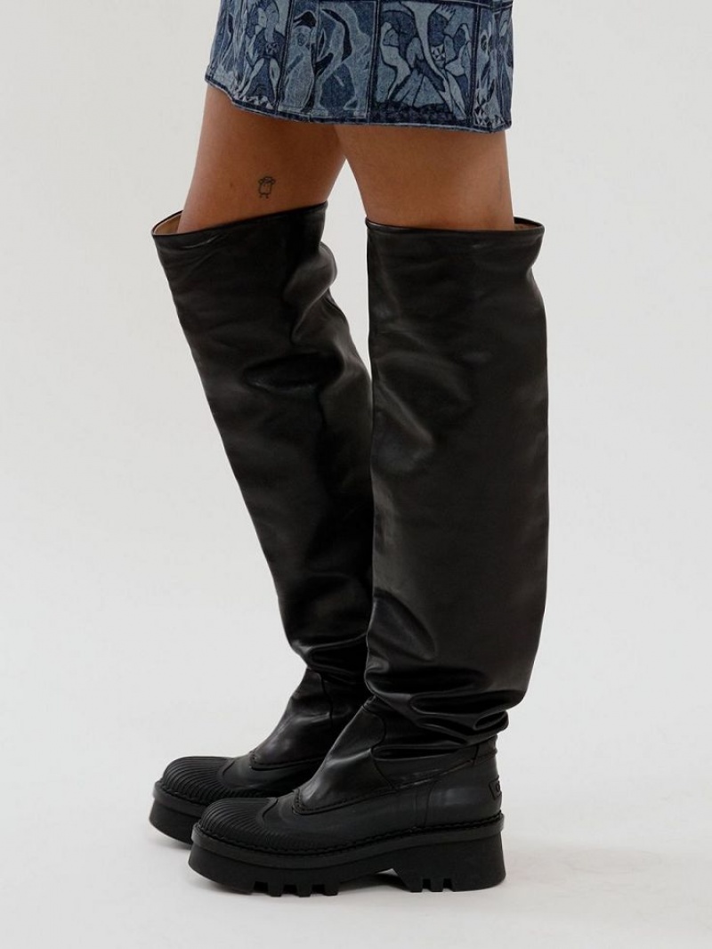 Botas Chloe Raina Over-the-knee Pretas | CHE-SR14198