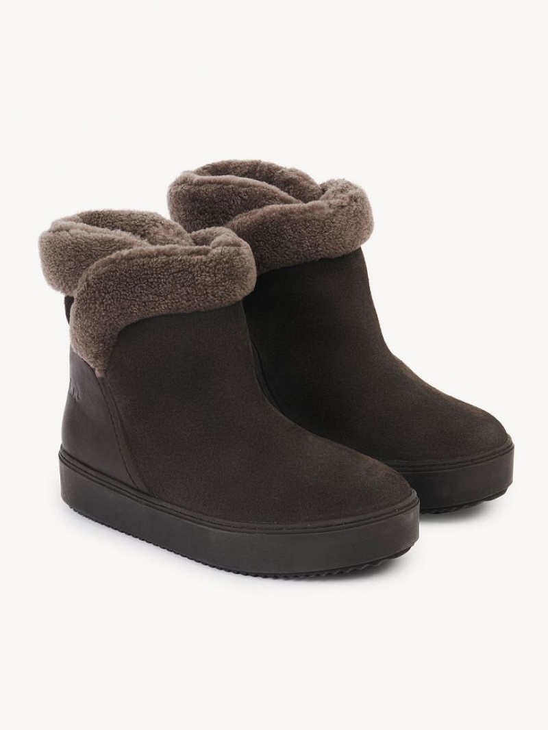 Botins Chloe Juliet Cinzentas Escuro | CHE-SR14860