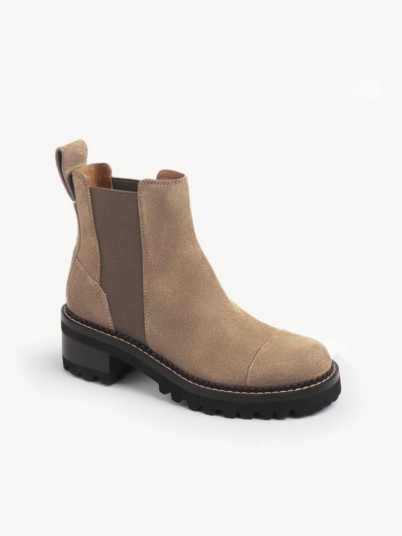 Botins Chloe Mallory Caqui | CHE-SR14875