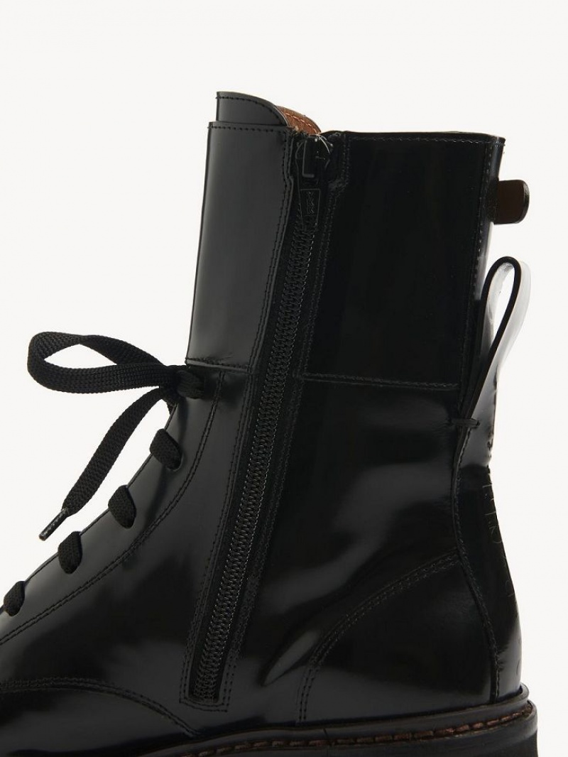 Botins Chloe Mallory Pretas | CHE-SR14878