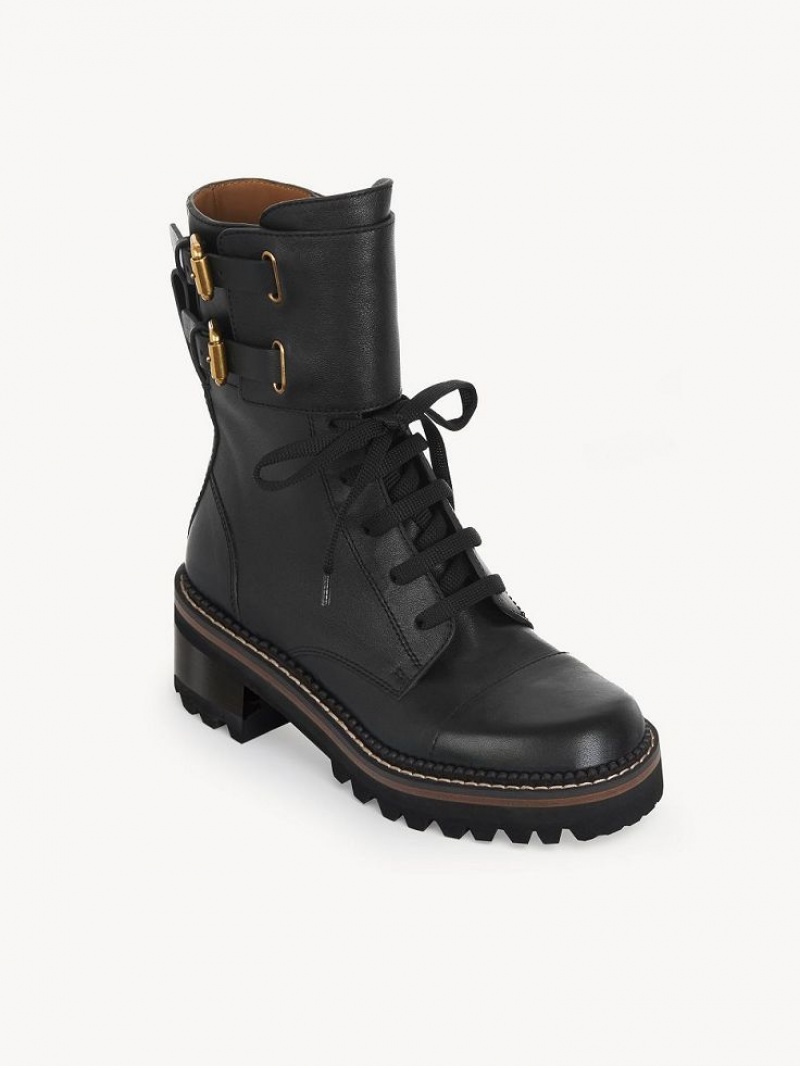 Botins Chloe Mallory Pretas | CHE-SR14888