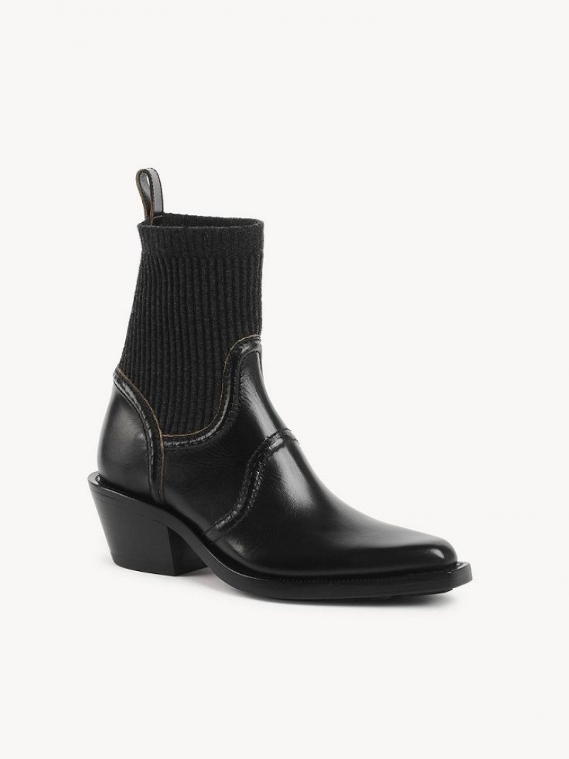 Botins Chloe Nellie Texan Pretas | CHE-SR14206