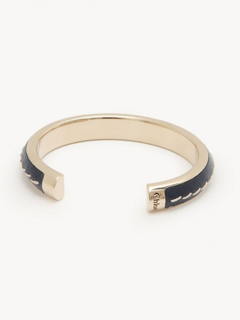 Braceletes Chloe Edith Cuff Azul Marinho | CHE-SR14395