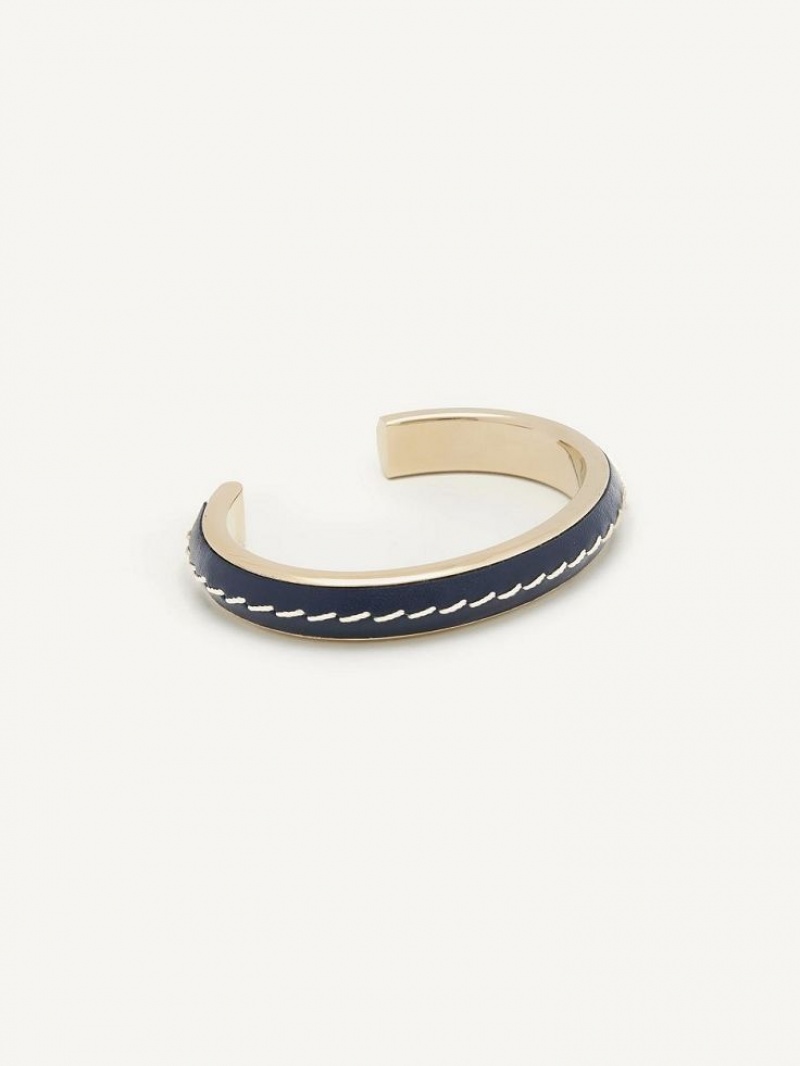 Braceletes Chloe Edith Cuff Azul Marinho | CHE-SR14395