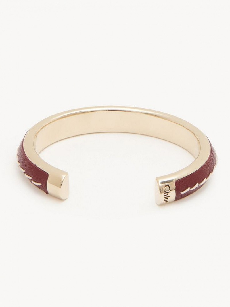 Braceletes Chloe Edith Cuff Bordeaux | CHE-SR14397