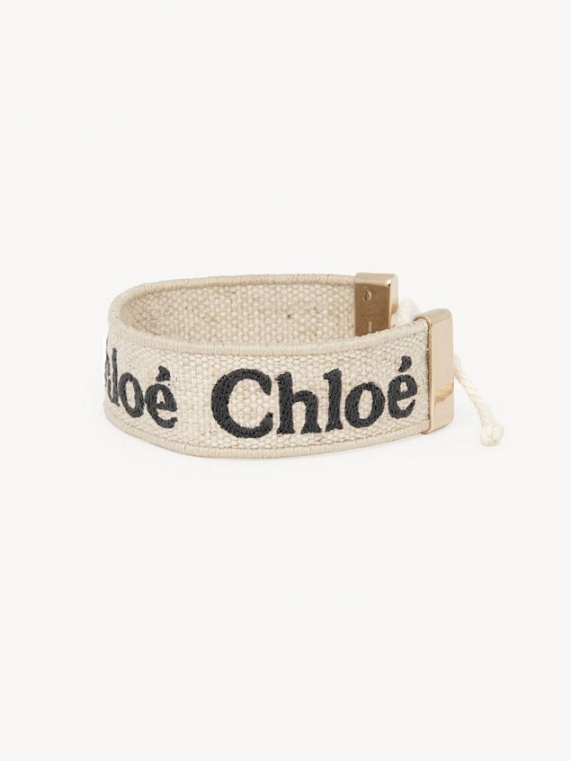 Braceletes Chloe Woody Bege Pretas | CHE-SR14440