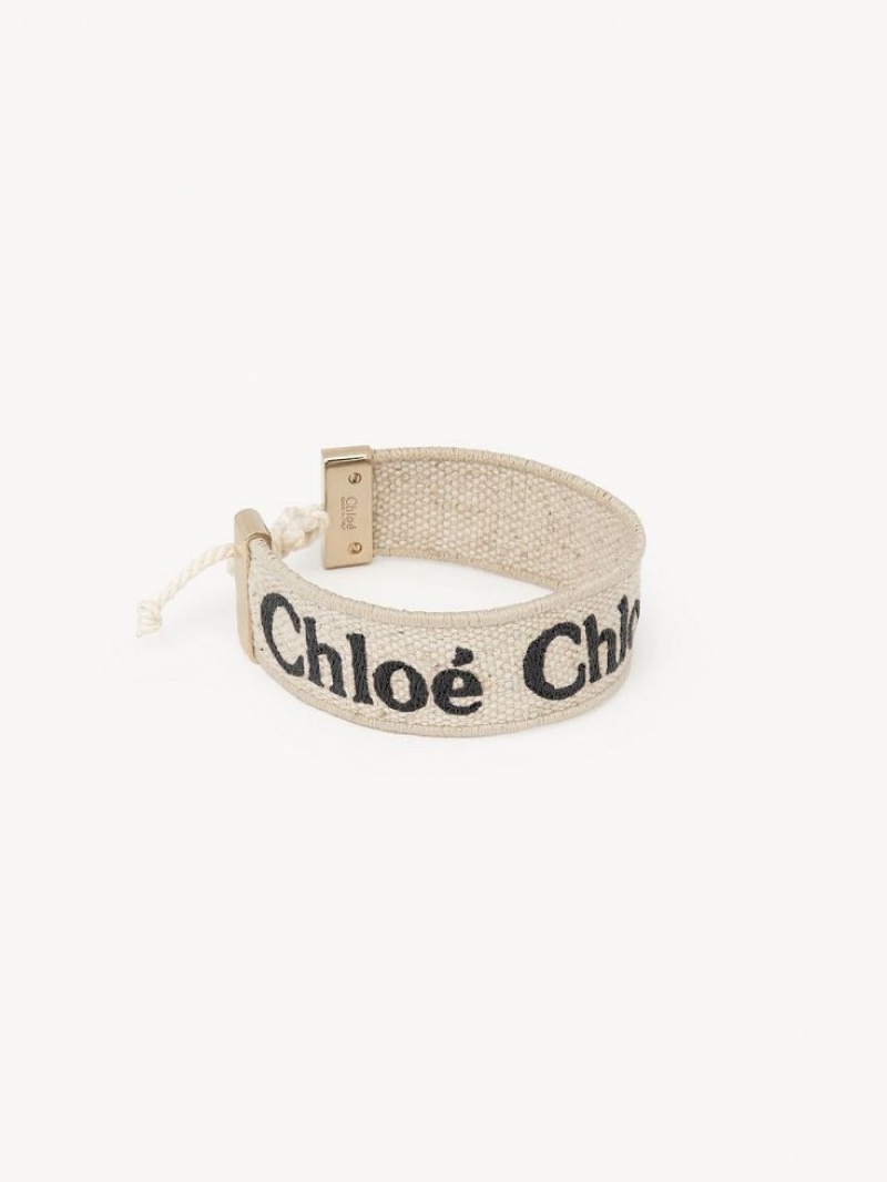 Braceletes Chloe Woody Bege Pretas | CHE-SR14440