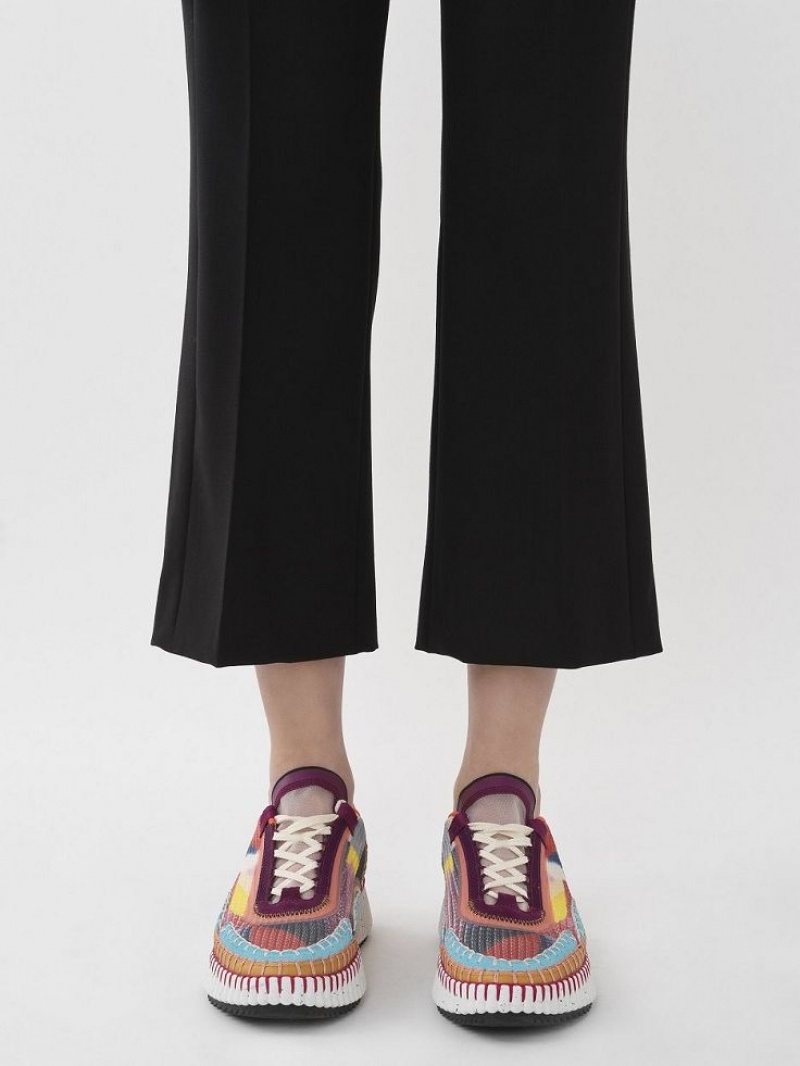 Calças Chloe Cropped Sailor Pretas | CHE-SR13994