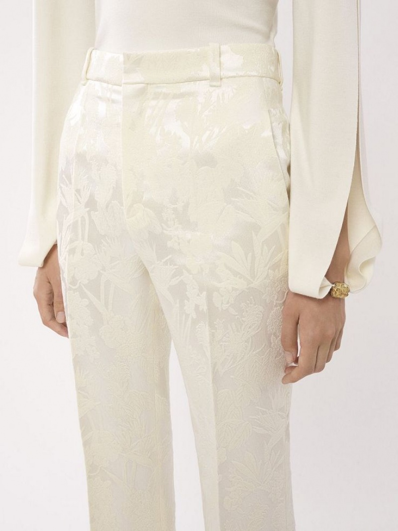 Calças Chloe High-waisted Tailored Branco | CHE-SR14023