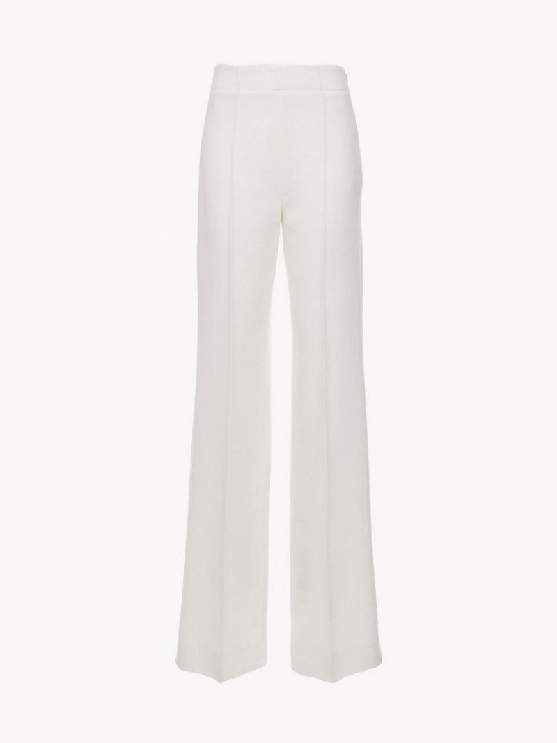 Calças Chloe Wide-leg Branco | CHE-SR13988