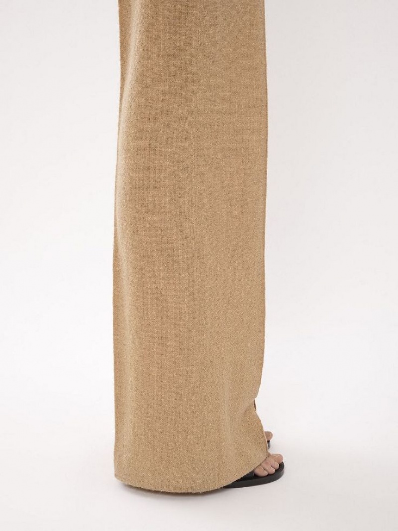 Calças Chloe Wide-leg Marrom | CHE-SR14026