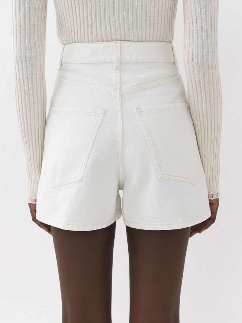 Calção Chloe Dukuno Denim Branco | CHE-SR13978