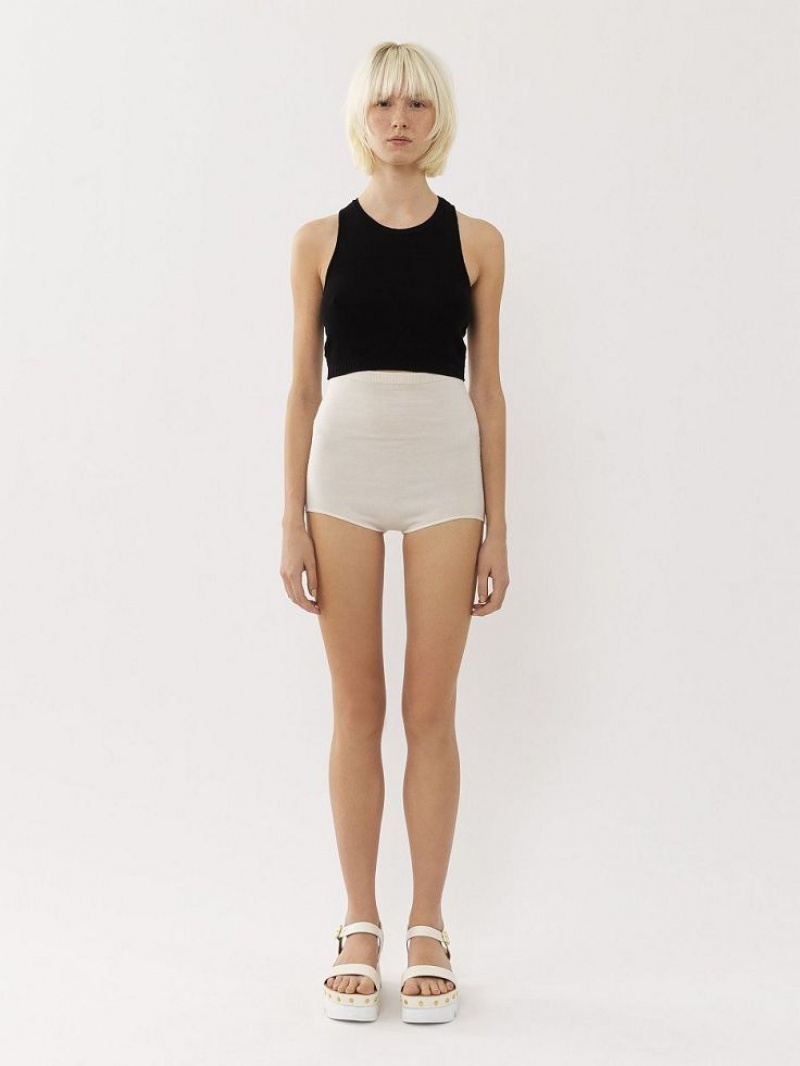 Calção Chloe High-waisted Mini Branco | CHE-SR14008