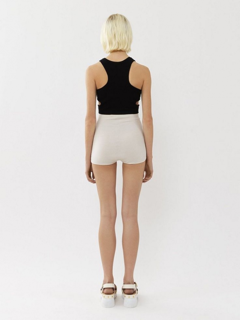 Calção Chloe High-waisted Mini Branco | CHE-SR14008