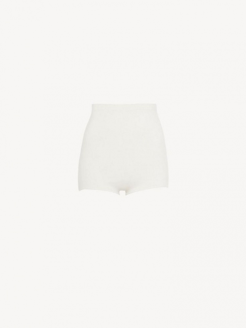 Calção Chloe High-waisted Mini Branco | CHE-SR14008