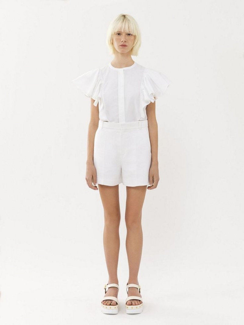 Calção Chloe Tailored Branco | CHE-SR14009