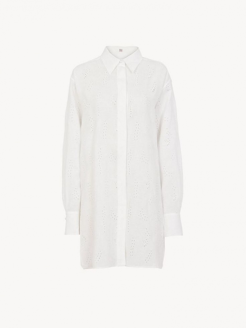 Camisas Chloe X Eres Patricia Long Branco | CHE-SR13888