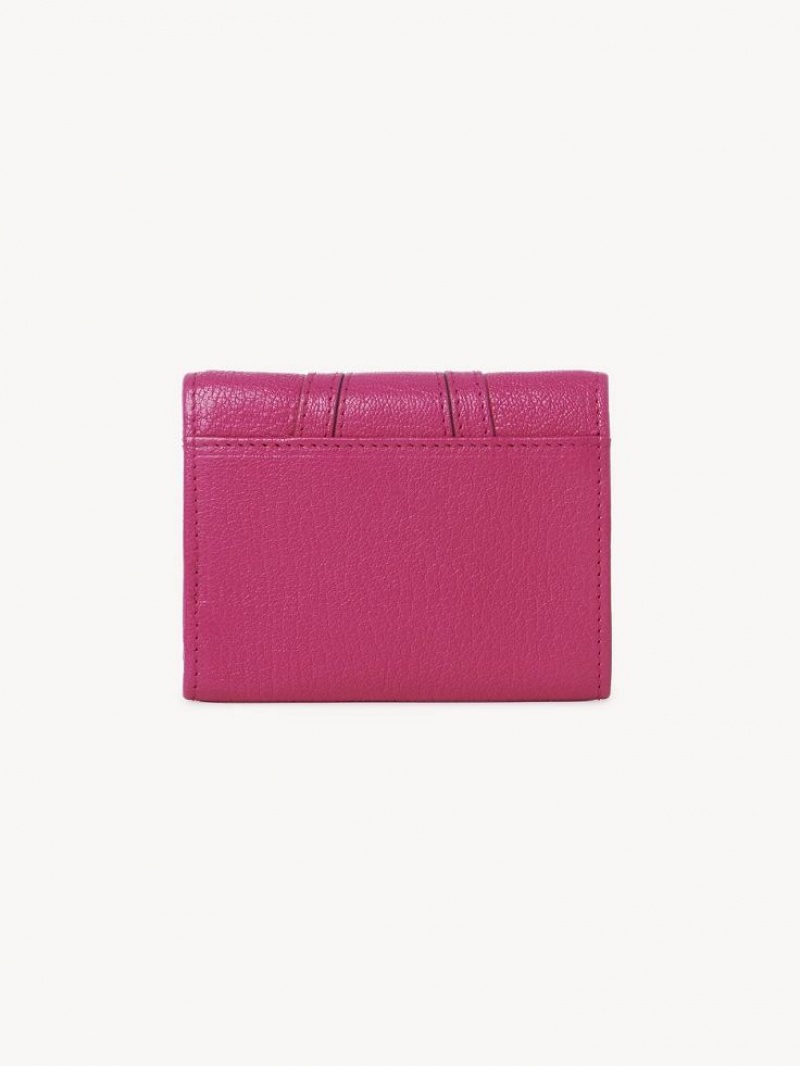 Carteiras Pequenas Chloe Hana Tri Fold Rosa | CHE-SR14895